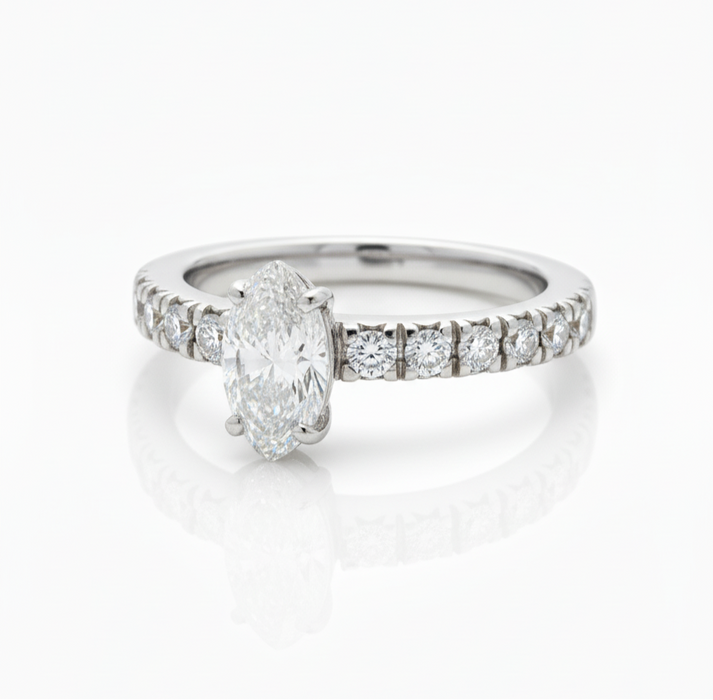 Marquise Diamond Ring 1.00CTW in 14k Gold