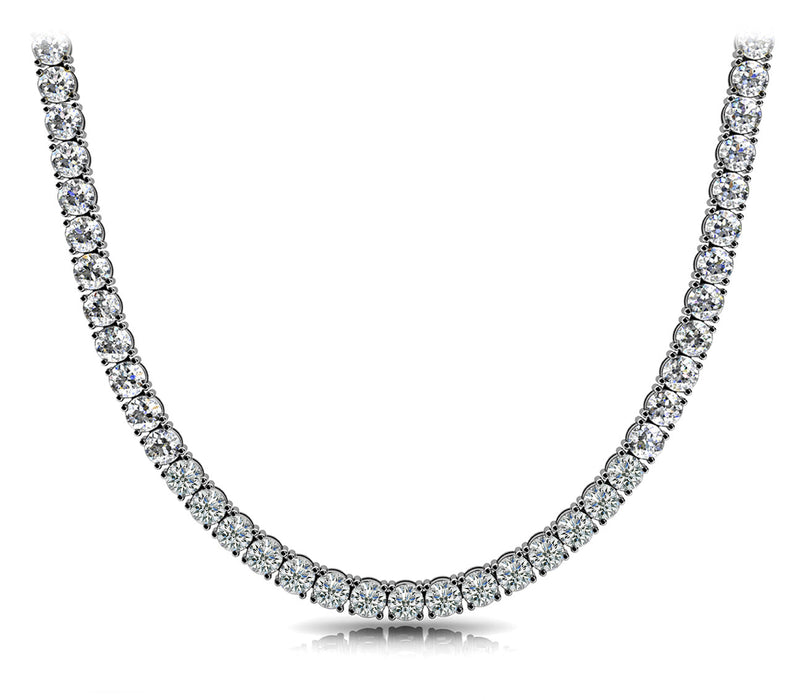 Diamond Tennis Riviera Necklace 17.00 CTW