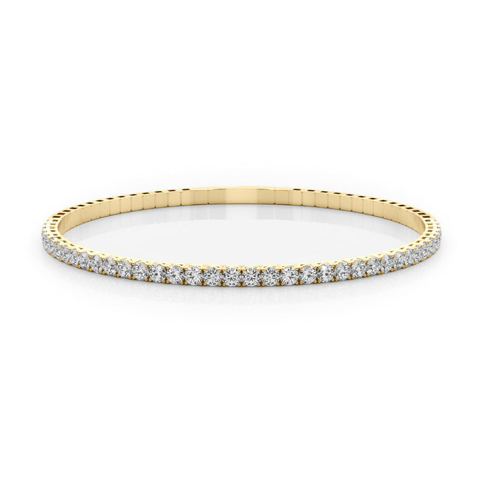 2.40 CTW Half Eternity Diamond Flex Bangle