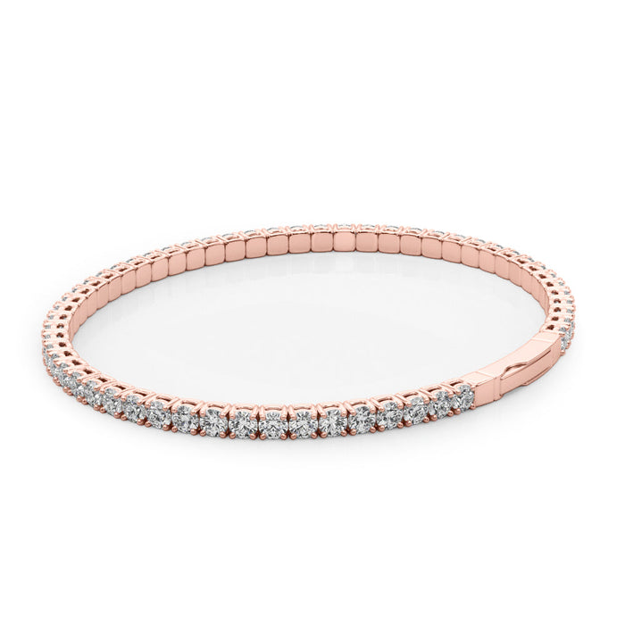 2.70 CTW Full Eternity Diamond Flex Bangle