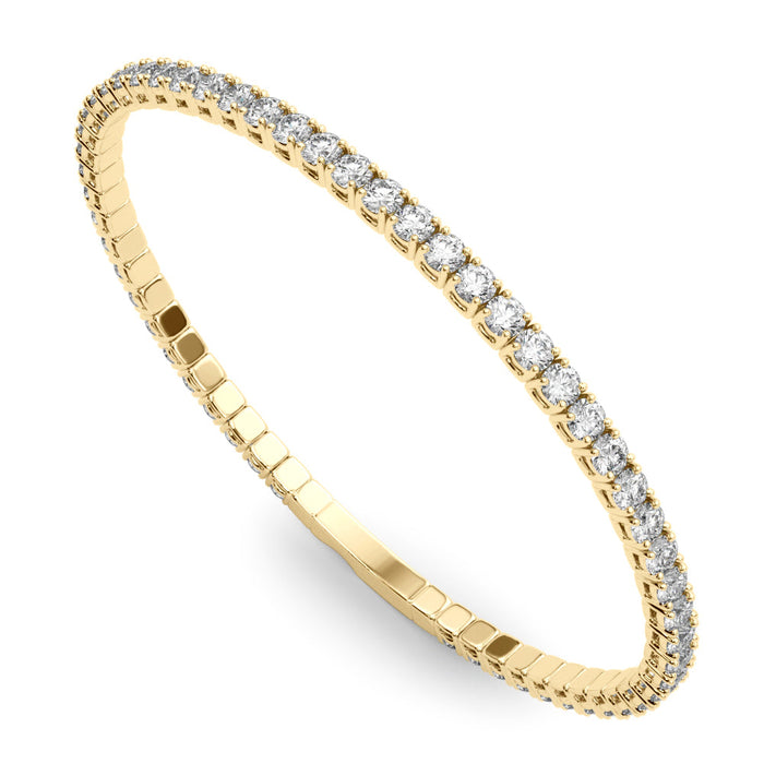 2.70 CTW Full Eternity Diamond Flex Bangle