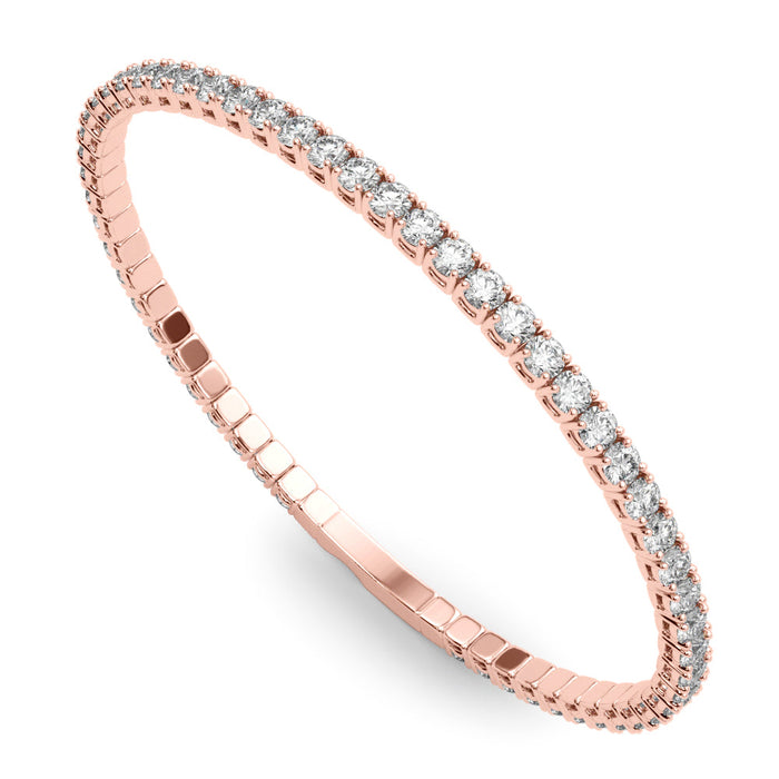 2.70 CTW Full Eternity Diamond Flex Bangle