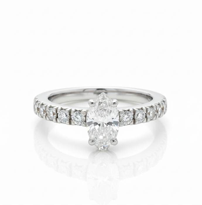 Marquise Diamond Ring 1.00CTW in 14k Gold