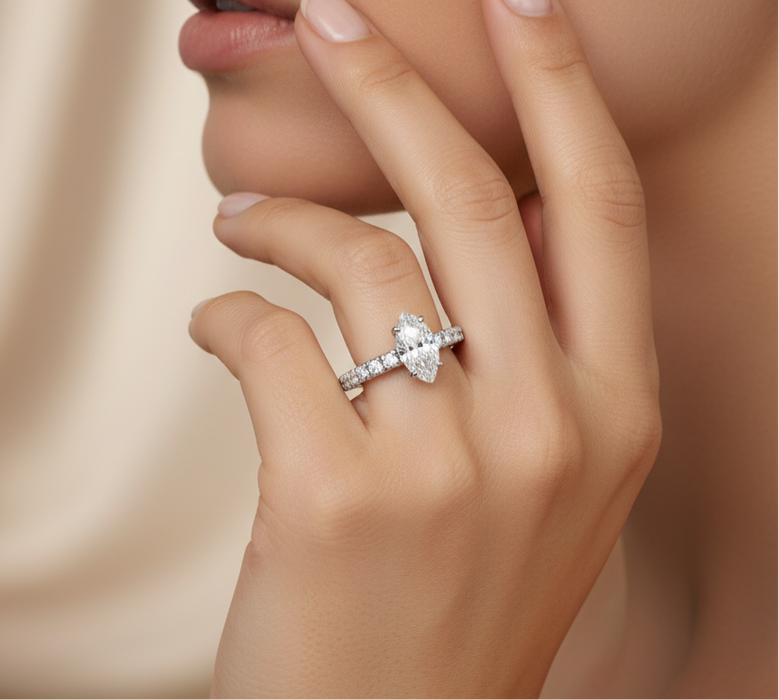 Marquise Diamond Ring 1.00CTW in 14k Gold