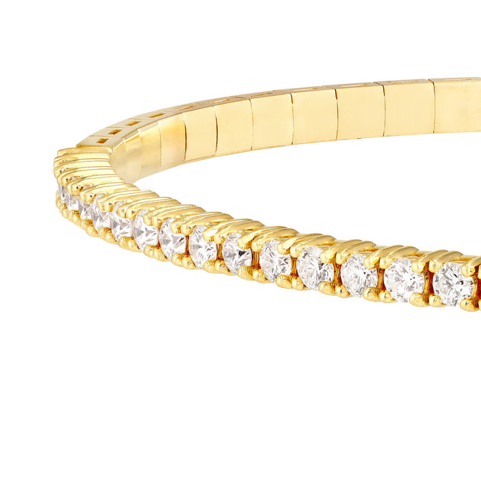 1.50 CTW Half Eternity Diamond Flex Bangle