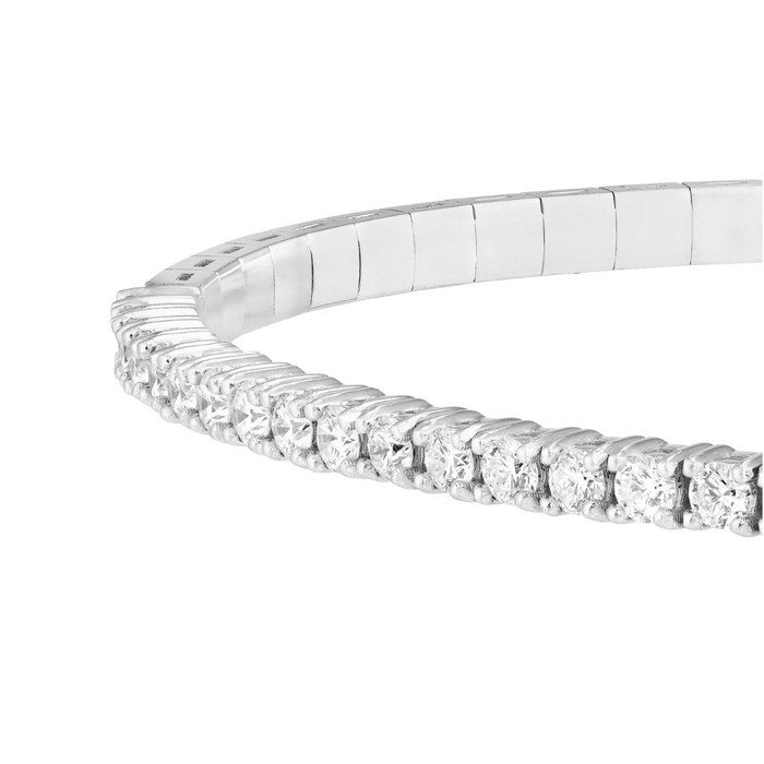 1.50 CTW Half Eternity Diamond Flex Bangle
