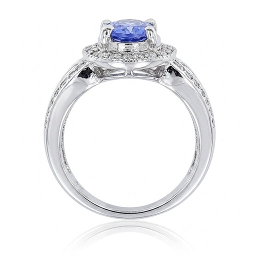 Tanzanite 1.71ct tw Ring with 0.50ct tw diamonds in 14kt Gold