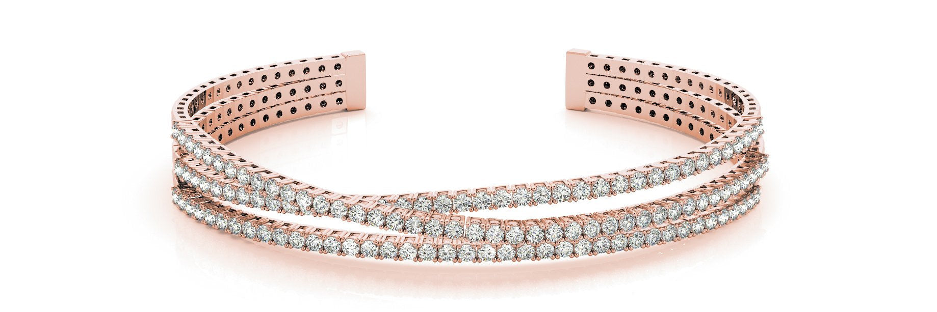 Diamond Bangle 5.52 ct tw - Ladies 14kt Gold