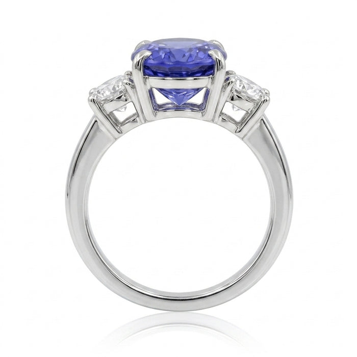 Tanzanite 6.03ct tw Ring with 1.00 Diamonds in 14kt Gold