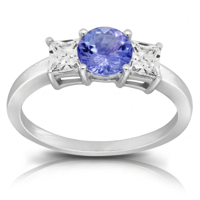 Tanzanite 0.84 ct tw Ring with 1.52 ct tw Diamonds in 14kt Gold