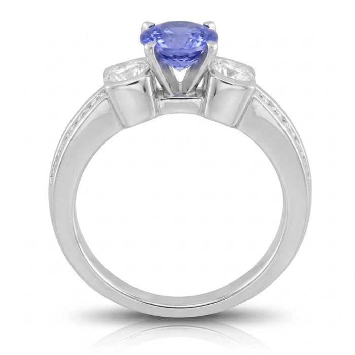 Tanzanite 1.00 ct tw Ring with 0.80 Diamonds & 14kt Gold