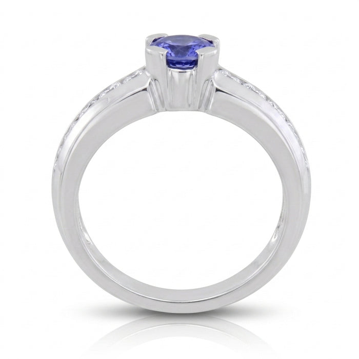 Tanzanite 0.84 ct tw Ring with 0.40 Diamonds & 14kt Gold