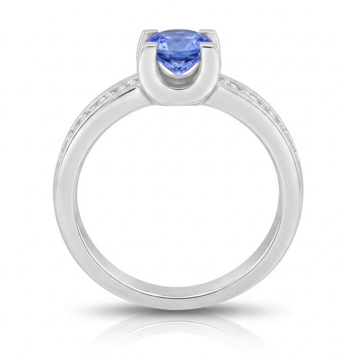 Tanzanite 1.00 ct tw Ring with 0.50 Diamonds & 14kt Gold