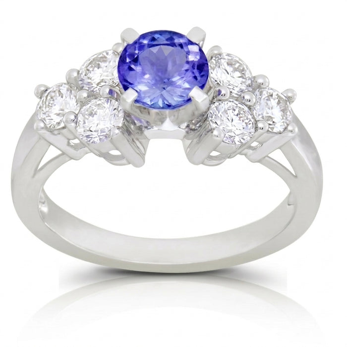Tanzanite 0.82 ct tw Ring with 0.65 Diamonds & 14kt Gold