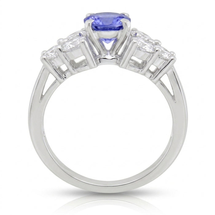Tanzanite 0.82 ct tw Ring with 0.65 Diamonds & 14kt Gold