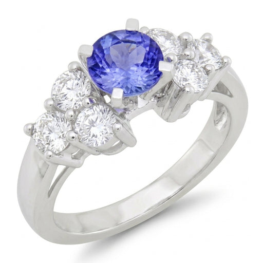 Tanzanite 0.82 ct tw Ring with 0.65 Diamonds & 14kt Gold