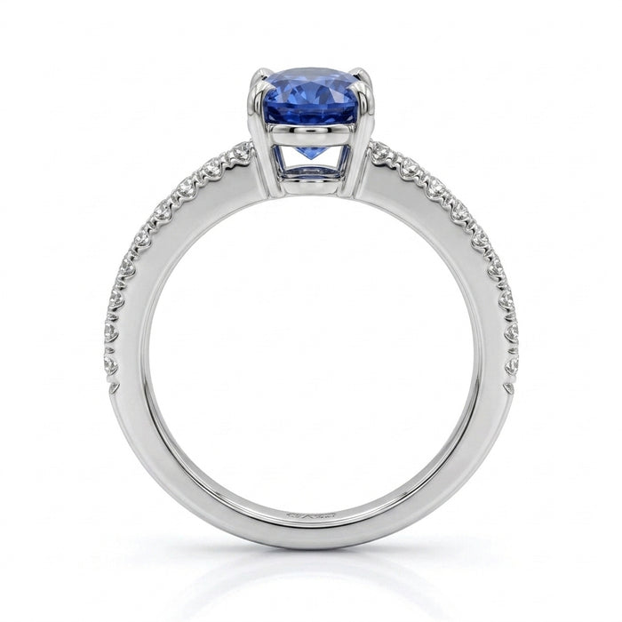 Tanzanite 1.40ct tw Ring with 0.25ct tw Diamonds in 14kt Gold