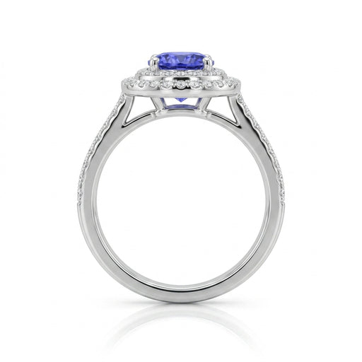 Tanzanite 1.35 ct tw Ring with 0.45 Diamonds & 14kt Gold
