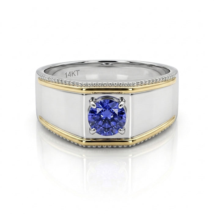 Tanzanite 1.00ct Ring & 14kt Gold