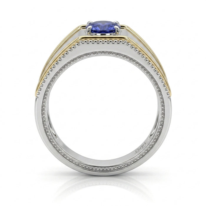 Tanzanite 1.00ct Ring & 14kt Gold