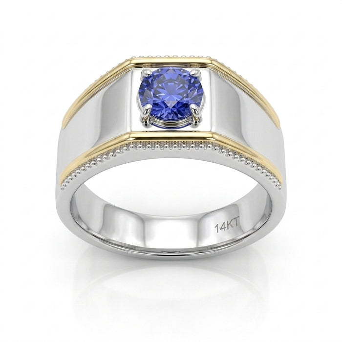 Tanzanite 1.00ct Ring & 14kt Gold