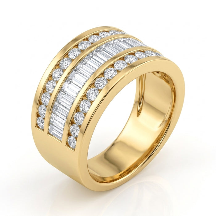 Men's Diamond Ring 2.55ct tw 14kt Gold