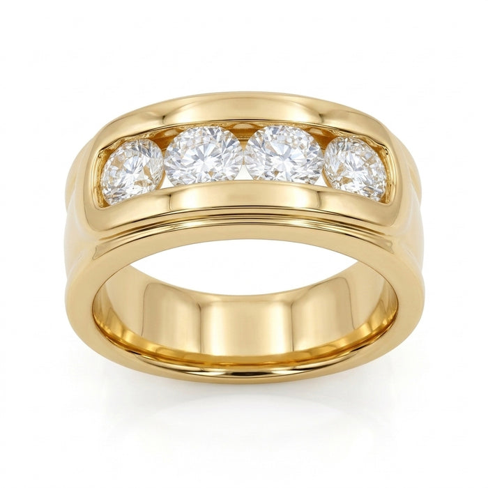 Men's Diamond Ring 2.00 ct tw 14kt Yellow Gold