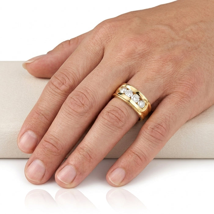 Men's Diamond Ring 2.00 ct tw 14kt Yellow Gold