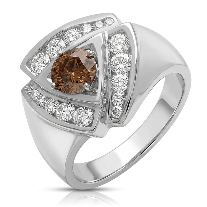 Men's Choco Diamond 2.05cttw and Diamond Ring 2.30cttw 14kt Gold