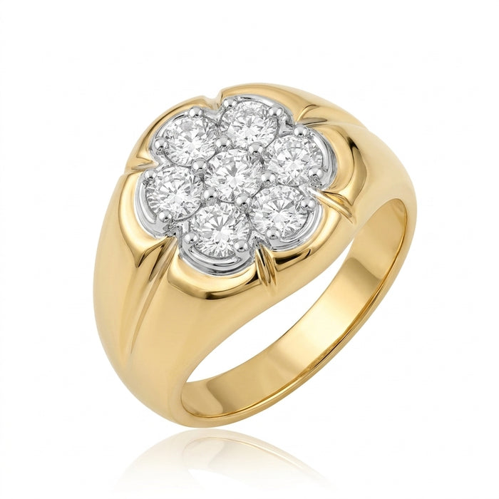 Men's Ring Diamonds 1.55 ct tw 14kt Gold