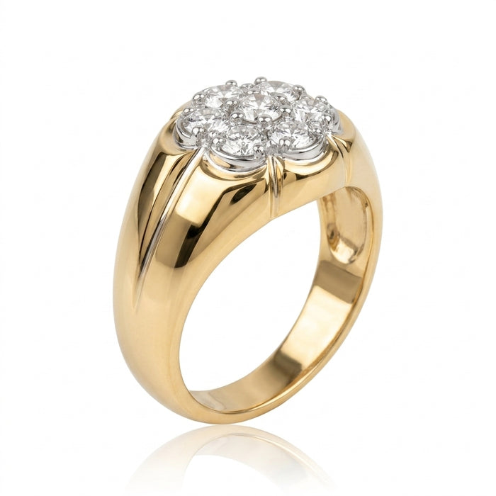 Men's Ring Diamonds 1.55 ct tw 14kt Gold