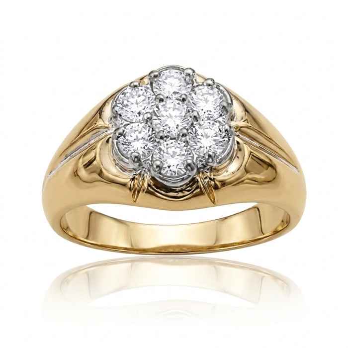Men's Ring Diamonds 1.55 ct tw 14kt Gold