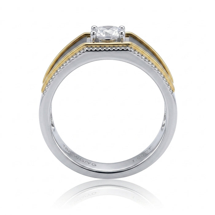 COMING SOON! Men's Diamond Ring 1.00cttw with Two-Tone 14kt Gold
