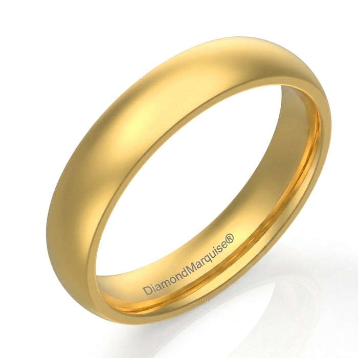 Wedding Band 14kt Gold 4MM HighPolish