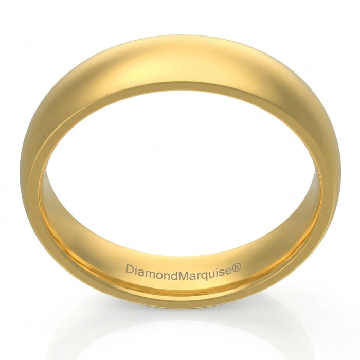 Wedding Band 14kt Gold 4MM HighPolish
