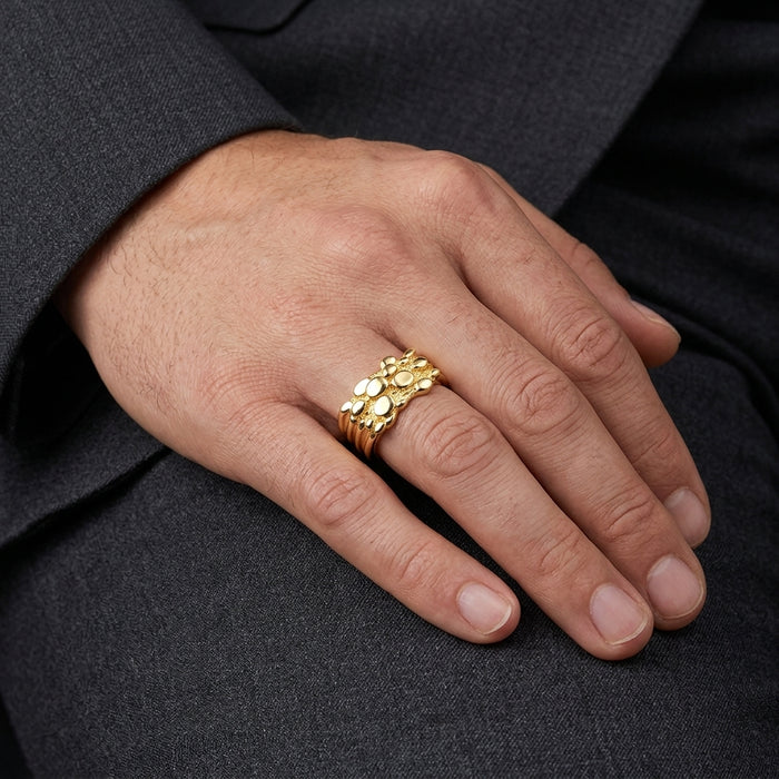 14k Gold Fancy Nugget Ring