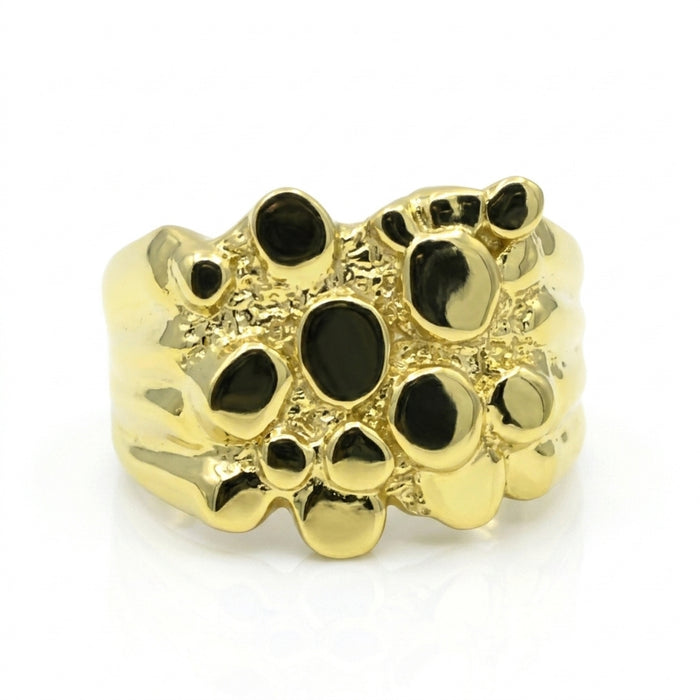 14k Gold Fancy Big Nugget Ring