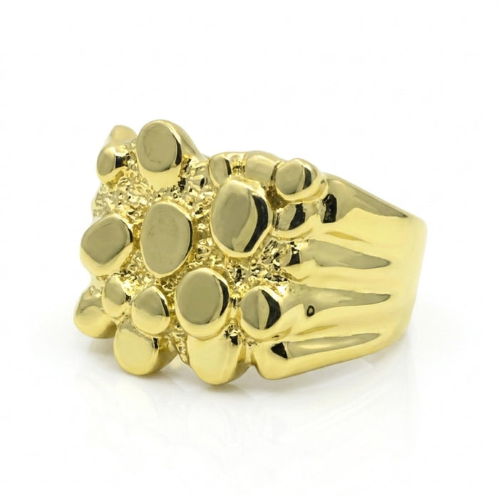 14k Gold Fancy Big Nugget Ring