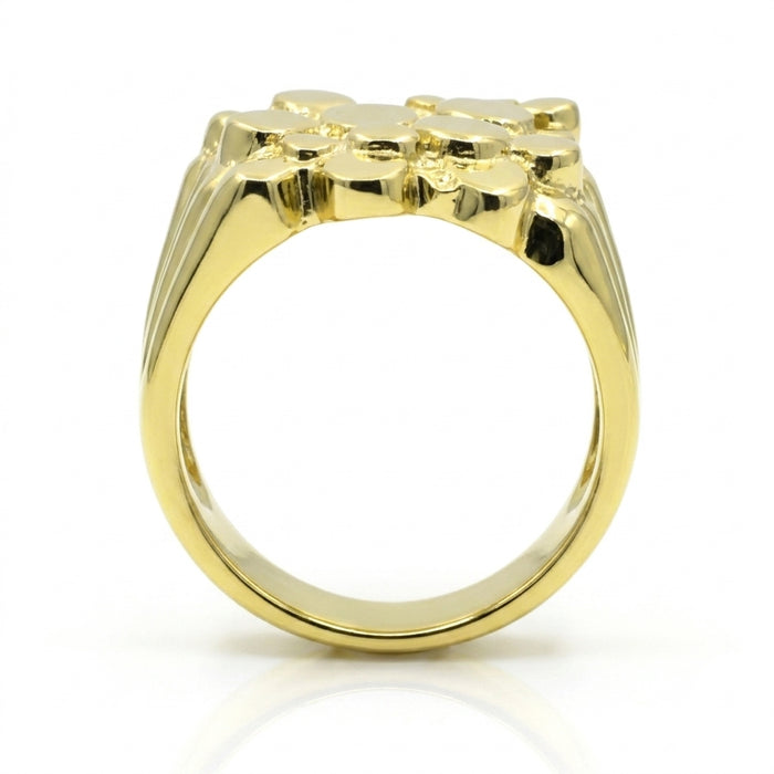 14k Gold Fancy Big Nugget Ring