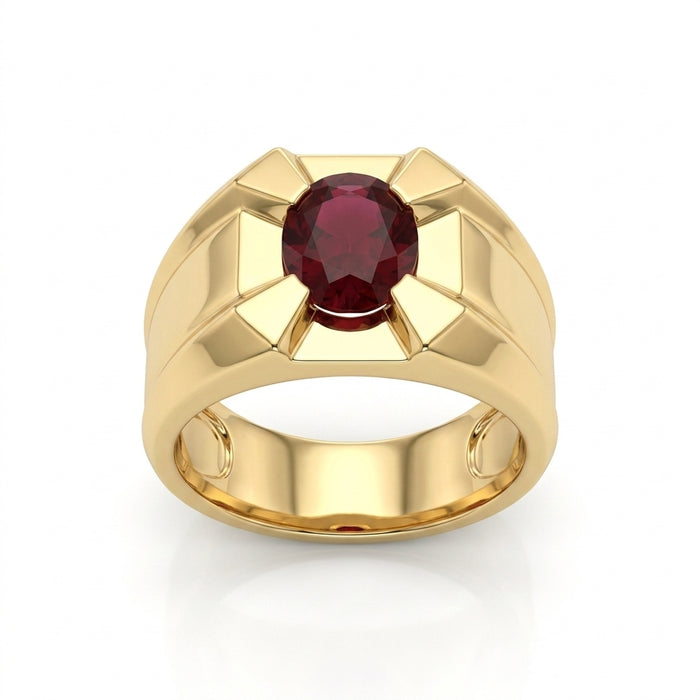 Men's Ruby 0.50ct tw 14kt Yellow Gold