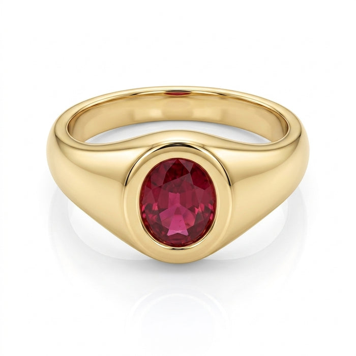 Men's Ruby 0.50ct tw 14kt Yellow Gold