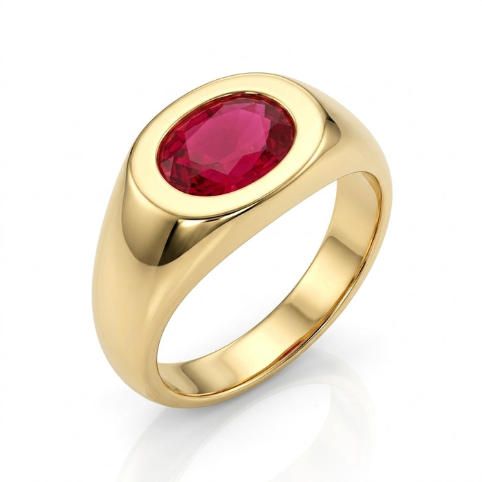 Men's Ruby 0.50ct tw 14kt Yellow Gold