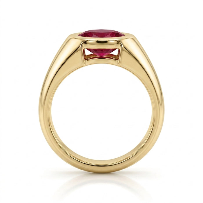 Men's Ruby 0.50ct tw 14kt Yellow Gold