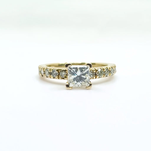 Diamond Engagement Ring Women's Princess cut 1.50 cttw 14kt Gold
