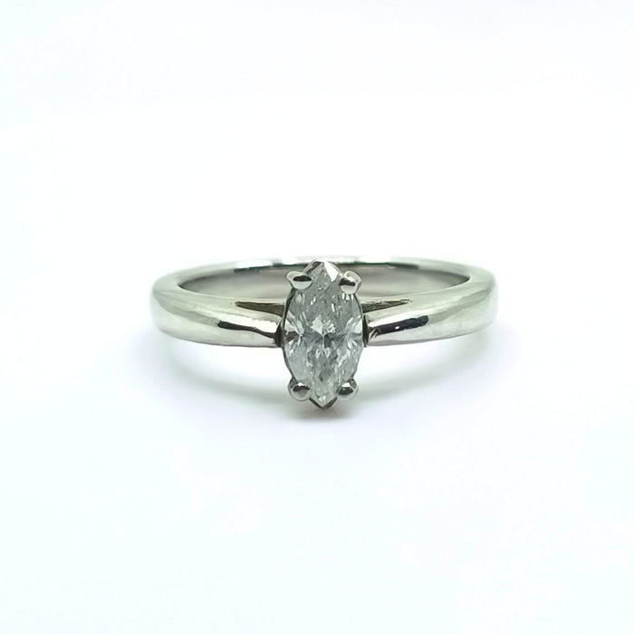 Diamond Engagement Ring Marquise cut 0.50ct 14kt Gold
