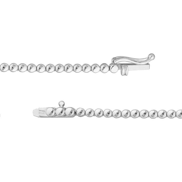 Diamond Tennis Riviera Martini Graduating Necklace 4.00 CTW