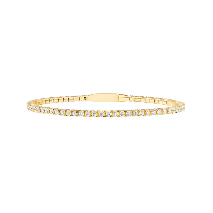 1.00 CTW Full Eternity Diamond Flex Bangle