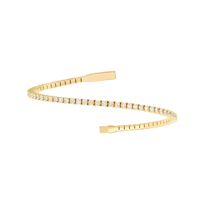 1.00 CTW Full Eternity Diamond Flex Bangle