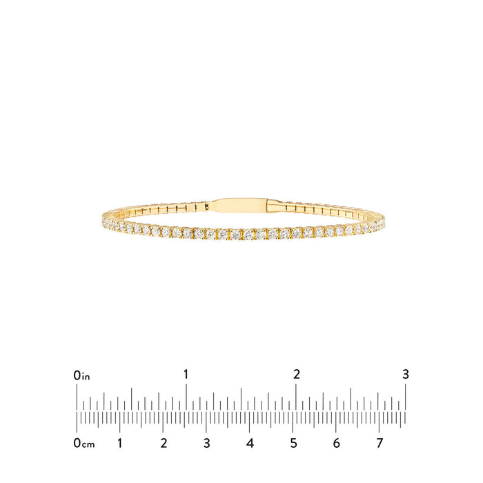1.00 CTW Full Eternity Diamond Flex Bangle