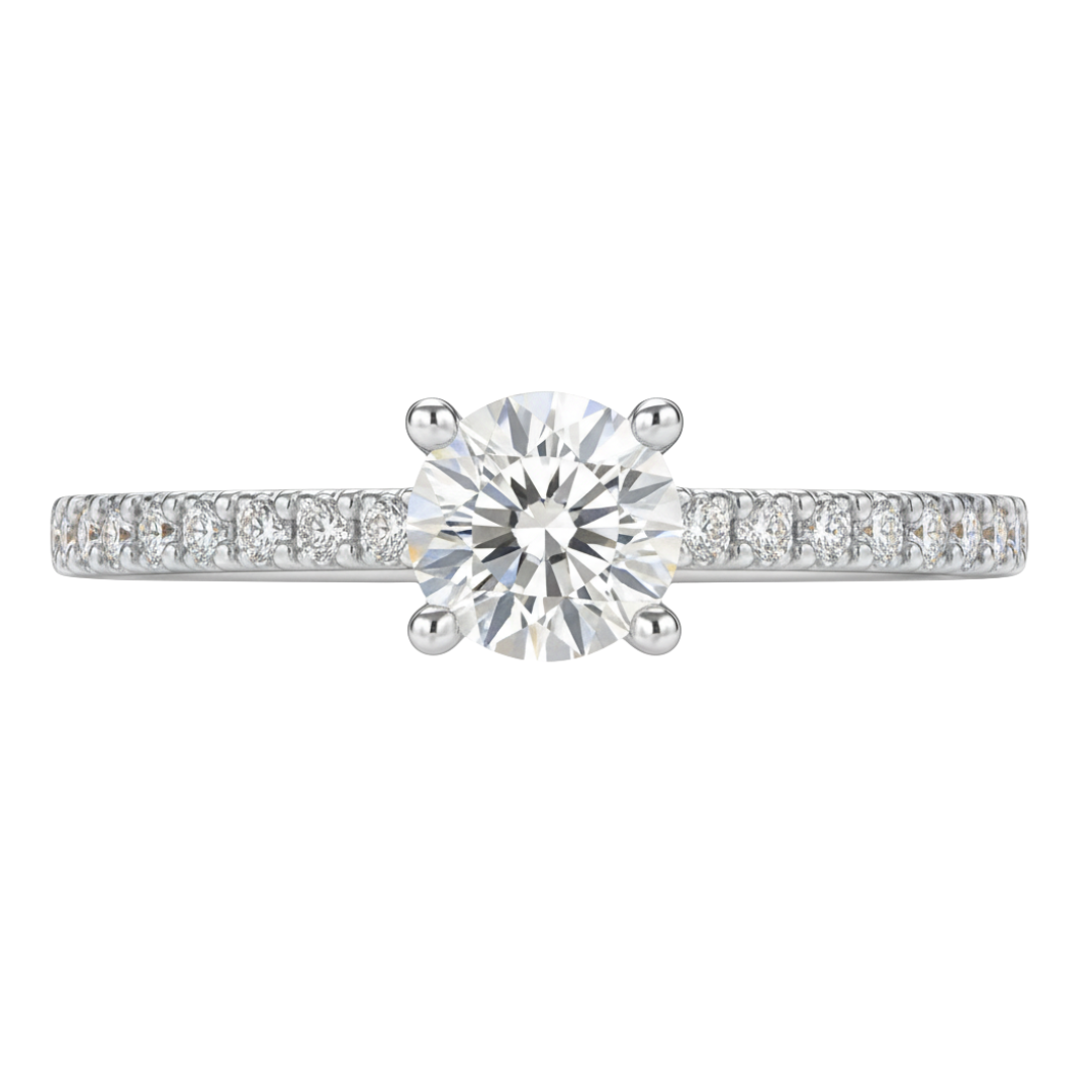 Fancy Lab Grown Diamond Engagement Ring 0.45CTW set in 14k Gold ...